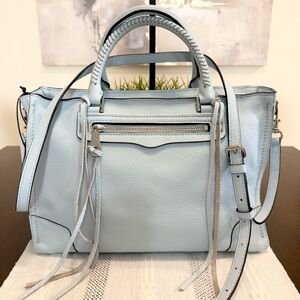 Rebecca Minkoff Regan Satchel- Bleached Blue